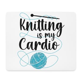Knitting Knitter Knitting Is My - Mouse Pad (horizontal) - white - Front