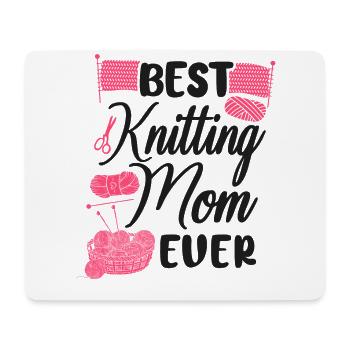 Knitting Knitter Mom Best Knitting - Mouse Pad (horizontal) - white - Front