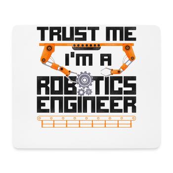 Robot Robotics Engineer Vintage - Mouse Pad (horizontal) - white - Front