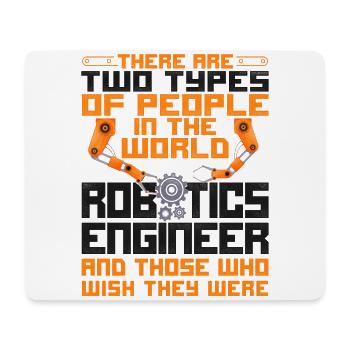 Robot Robotics Engineer Vintage - Mouse Pad (horizontal) - white - Front
