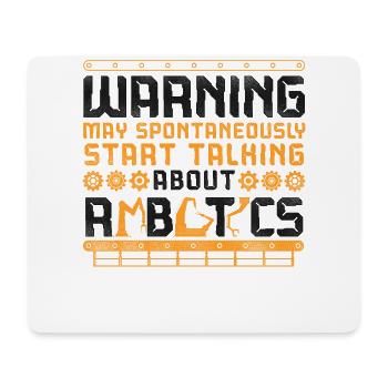 Robot Robotics Engineer Vintage - Mouse Pad (horizontal) - white - Front