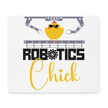 Robot Robotics Engineer Cool - Mouse Pad (horizontal) - white - Front