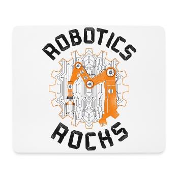 Robot Robotics Engineer Vintage - Mouse Pad (horizontal) - white - Front