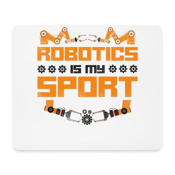 Robot Robotics Engineer Vintage - Mouse Pad (horizontal) - white - Front