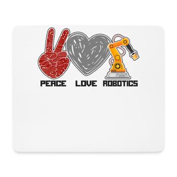 Robot Robotics Engineer Female - Mousepad (Querformat) - Weiß - Vorne