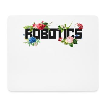 Robot Robotics Engineer Flower - Mouse Pad (horizontal) - white - Front