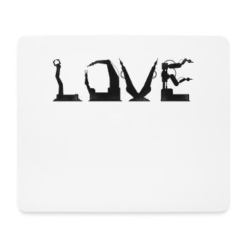 Robot Robotics Engineer Love - Mouse Pad (horizontal) - white - Front