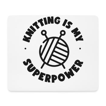 Knitting Knitter Knitting Is My - Mouse Pad (horizontal) - white - Front