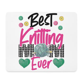 Knitting Knitter Mom Best Knitting - Mouse Pad (horizontal) - white - Front