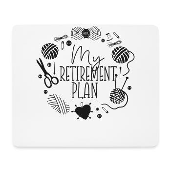 Knitting Knitter Retired My - Mouse Pad (horizontal) - white - Front