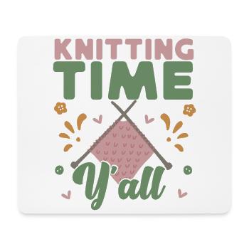 Knitting Knitter Knitting Time - Mousepad (Querformat) - Weiß - Vorne