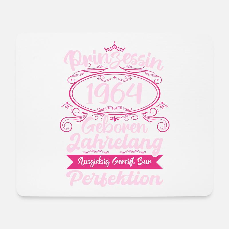 Prinzessin seit 1964 Geburtstag 1964 - Mousepad (Querformat) - Weiß