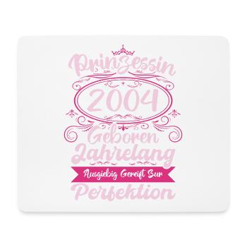 Prinzessin seit 2004 Geburtstag 2004 - Mousepad (Querformat) - Weiß - Vorne