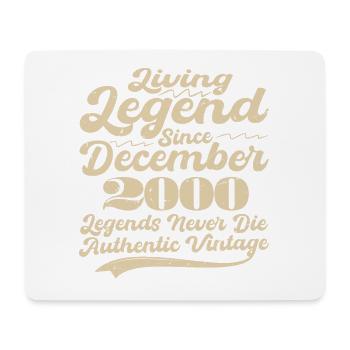 Es war einmal eine Legende. Dezember 2000 Geburts - Mousepad (Querformat) - Weiß - Vorne