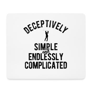 Golfplatz zum Golfen Golf - Mousepad (Querformat) - Weiß - Vorne