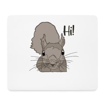 Grauhörnchen Squirrel Fuchshörnchen Eichhörnchen - Mousepad (Querformat) - Weiß - Vorne