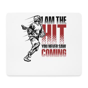 I'm The Hit You Never Saw Coming Polocrosse - Mousepad (Querformat) - Weiß - Vorne