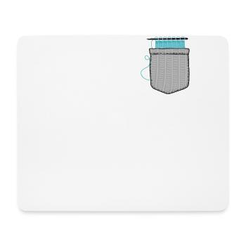 Knitting Wrinkled Pocket Knitting - Mouse Pad (horizontal) - white - Front