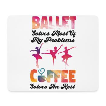 Ballet Dancer Dance Girl Ballerina - Mouse Pad (horizontal) - white - Front