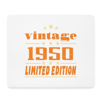 1950 Vintage Retro Birthday Bday Gift 1950 - Tapis de souris (format paysage) - blanc - Devant