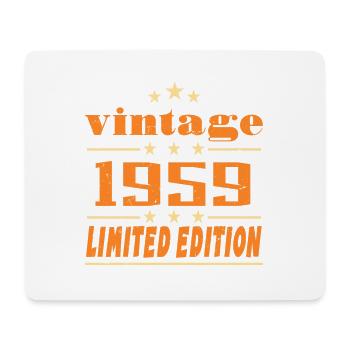 1959 Vintage Retro Birthday Bday Gift 1959 - Tapis de souris (format paysage) - blanc - Devant