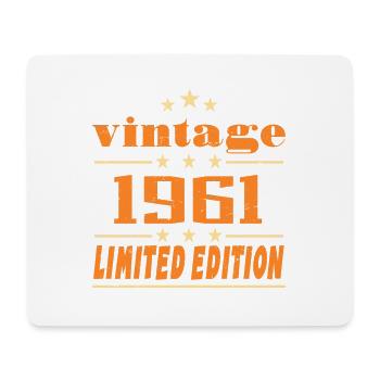 1961 Vintage Retro Birthday Bday Gift 1961 - Mouse Pad (horizontal) - white - Front