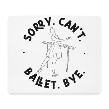 Ballet Dancer Dance Girl Ballerina - Mousepad (Querformat) - Weiß - Vorne