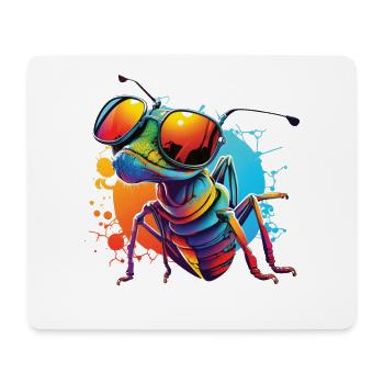 Fourmi avec lunettes de soleil Rainbow Ant lunettes de soleil - Tapis de souris (format paysage) - blanc - Devant
