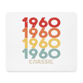 1960 Jubiläum im klassischen Vintage-Stil 1960 - Mousepad (Querformat) - Weiß - Vorne