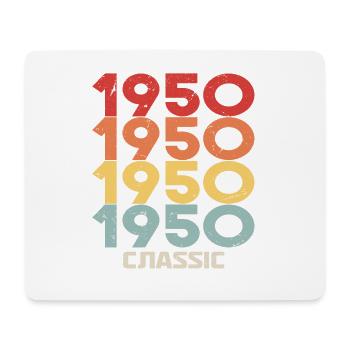 1950 Jubiläum im klassischen Vintage-Stil 1950 - Mousepad (Querformat) - Weiß - Vorne