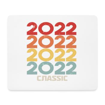 Anniversaire 2022 dans le style vintage classique 2022 - Tapis de souris (format paysage) - blanc - Devant
