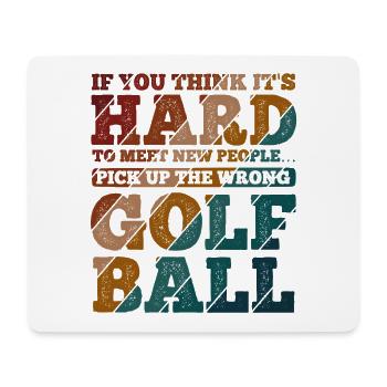 Golfplatz zum Golfen Golf - Mousepad (Querformat) - Weiß - Vorne