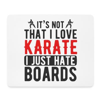 Japanischer Kampfsport Karate - Mousepad (Querformat) - Weiß - Vorne