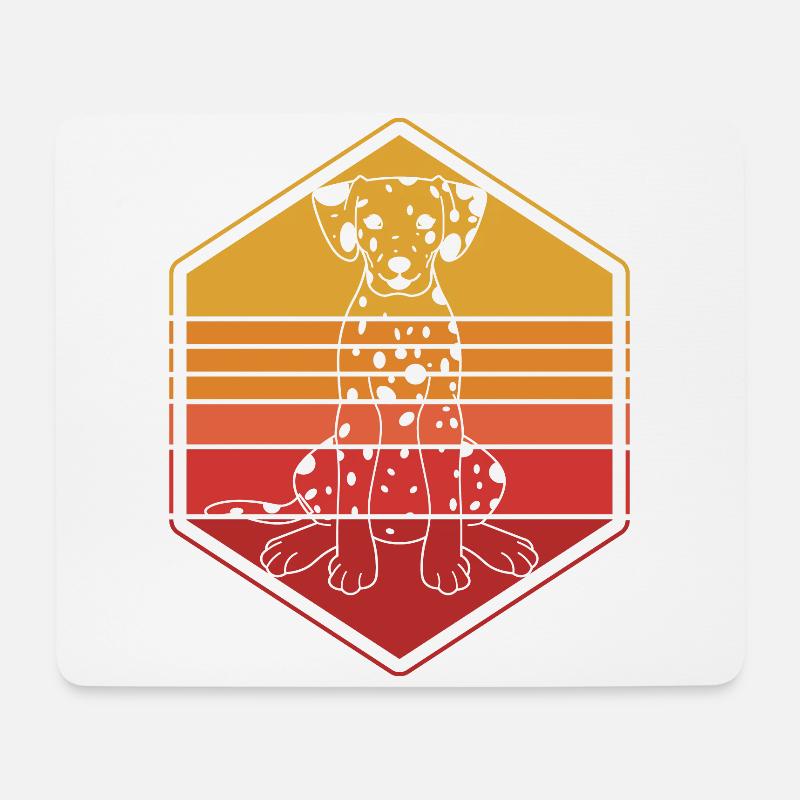 Dalmatiner - Mousepad (Querformat) - Weiß
