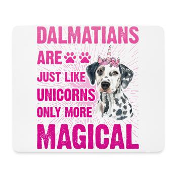 Dalmatians are just like unicorns only more magica - Mousepad (Querformat) - Weiß - Vorne