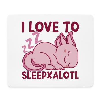 Axolotl - Mouse Pad (horizontal) - white - Front