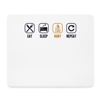 Eat Sleep Hunt Repeat Arrowhead Hunter - Mousepad (Querformat) - Weiß - Vorne