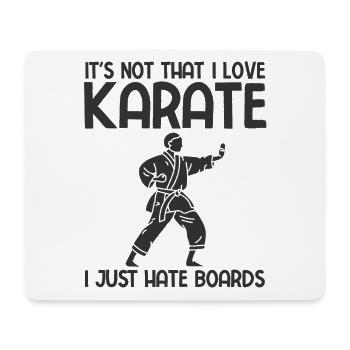 Japanischer Kampfsport Karate - Mousepad (Querformat) - Weiß - Vorne