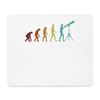 Astronomie Evolution Ciel étoilé Cosmologiste - Tapis de souris (format paysage) - blanc - Devant