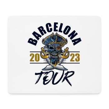 Barcelone 2023 Skeleton - Tapis de souris (format paysage) - blanc - Devant