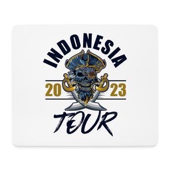 Indonesia 2023 Skeleton - Mouse Pad (horizontal) - white - Front