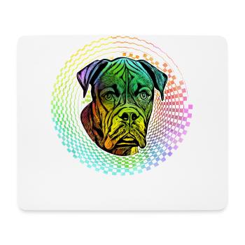 Boxer Retro - Mousepad (Querformat) - Weiß - Vorne