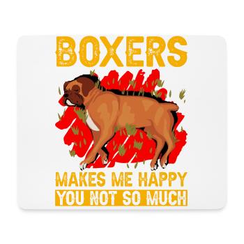 Boxes make me Happy you not so much - Mouse Pad (horizontal) - white - Front