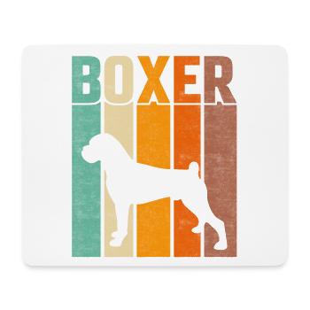 Boxer Retro - Mousepad (Querformat) - Weiß - Vorne