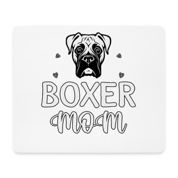 Boxer Mom - Mouse Pad (horizontal) - white - Front