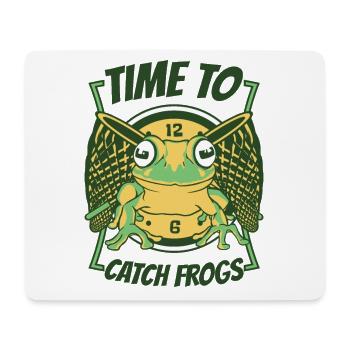 Time To Catch Frogs Laubfrosch Kröte Frosch Fänger - Mousepad (Querformat) - Weiß - Vorne