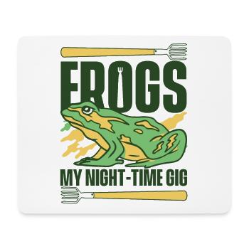 Frogs My Night Time Gig Tadpole Tree Frog - Tapis de souris (format paysage) - blanc - Devant