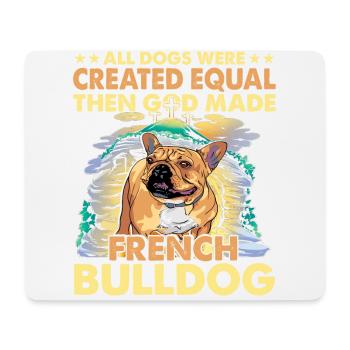 French Bulldog Funny Language - Mouse Pad (horizontal) - white - Front