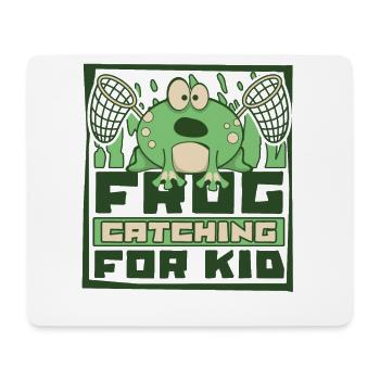 Capture de grenouille pour enfant Rainette Crapaud Grenouille - Tapis de souris (format paysage) - blanc - Devant