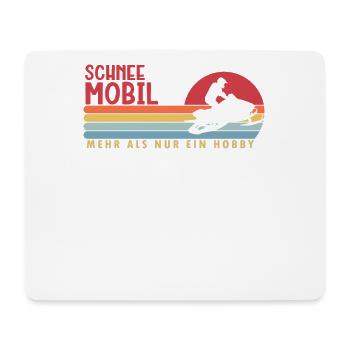 Schneemobil mehr als ein Hobby Snowmobile Fahrer - Mousepad (Querformat) - Weiß - Vorne